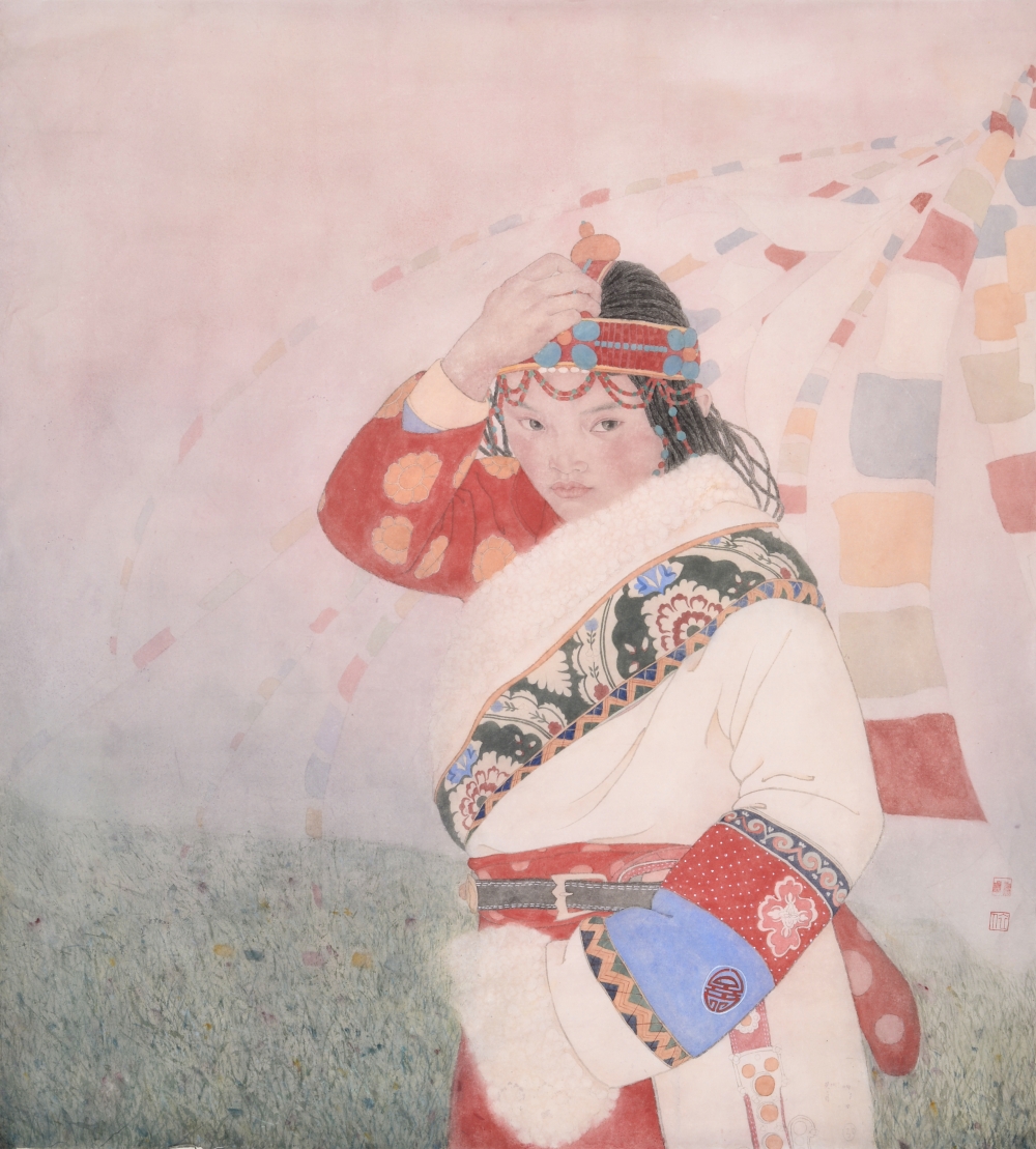 丁依  《風》  中國畫  78x87cm  一等獎